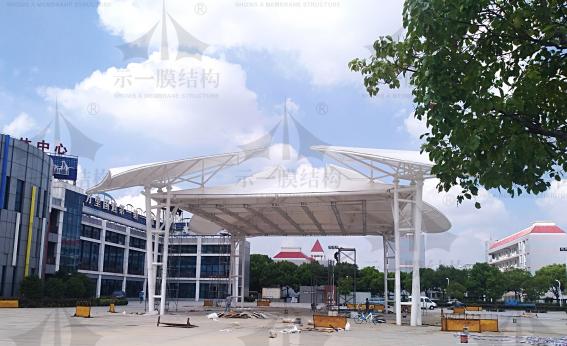 上海青浦徐涇膜結構舞臺工程-第二部分